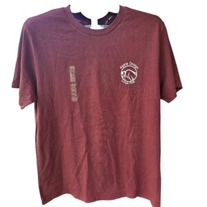 Alpine Design Men Maroon Short Sleeve Tee 100% Organic Cotton Size M NWT